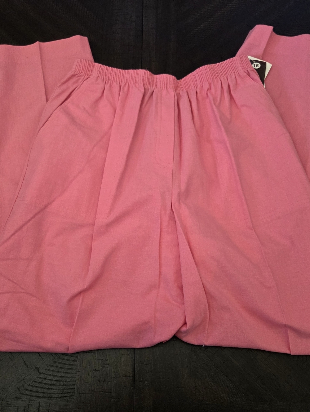 VTG Leslie Fay Haberdashery Pink Coral Trousers Size 16 NWT 90s High Waist - Picture 8 of 11
